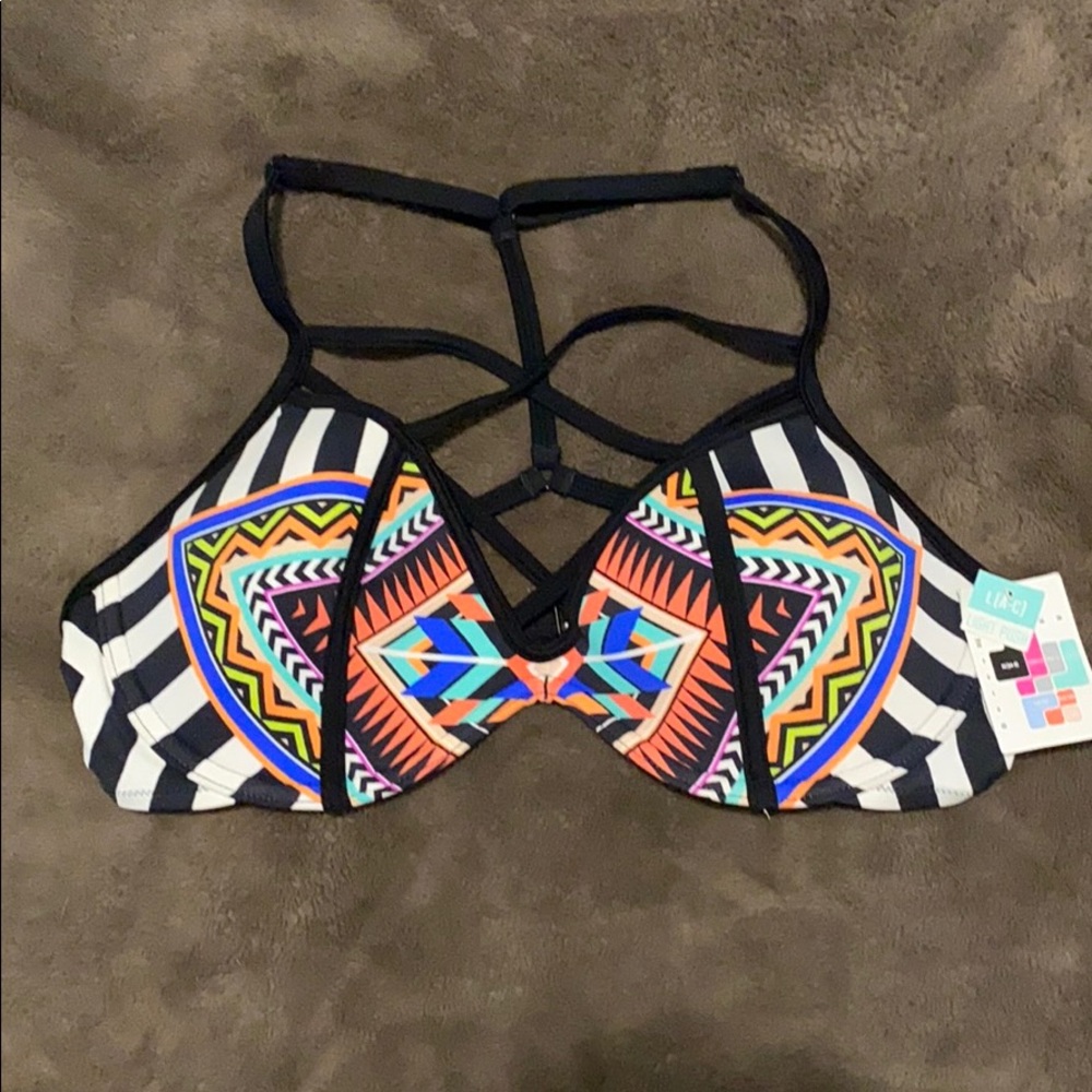 PINK bathing suit top